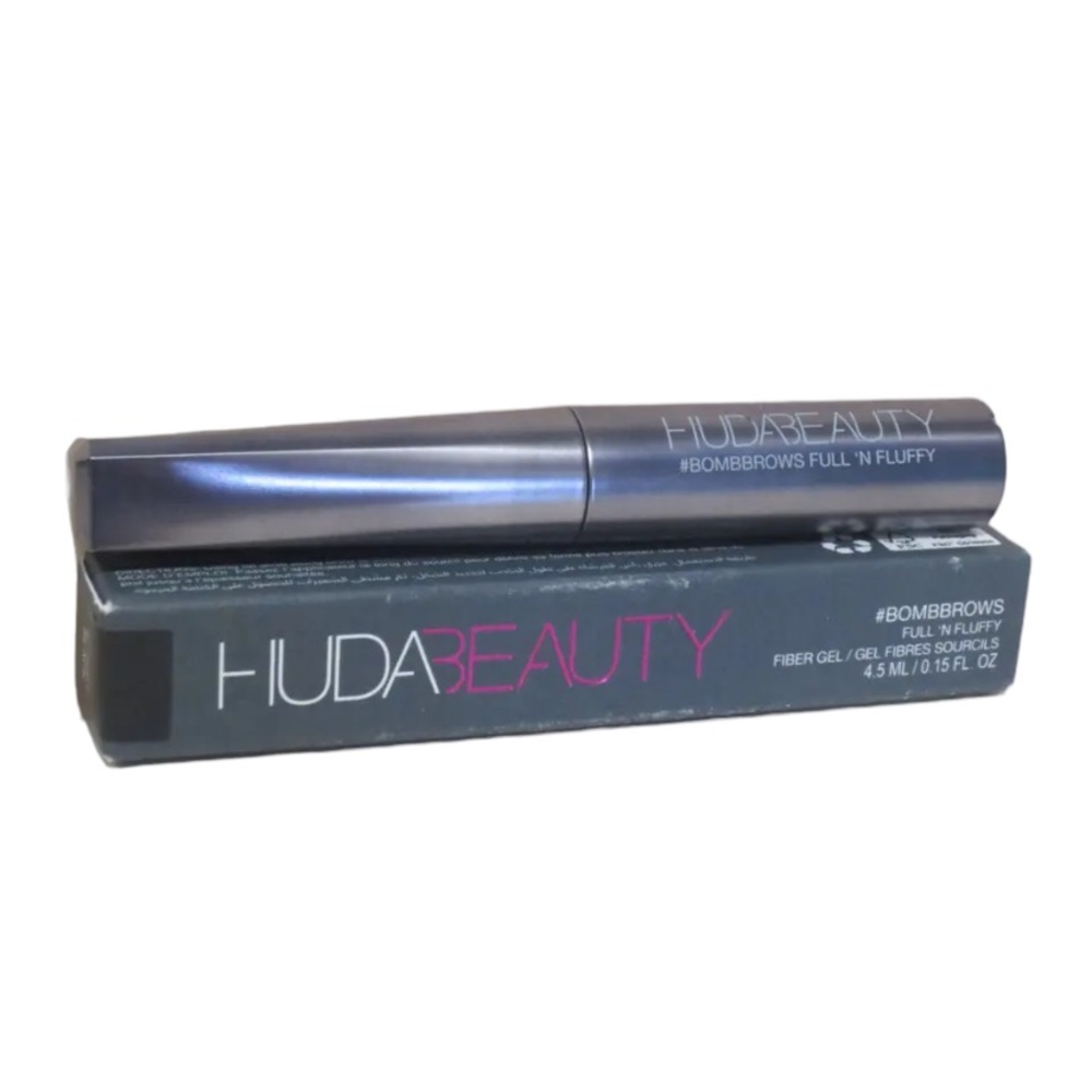 💎 HUDA BEAUTY #8 Soft Black #BombBrows Full ‘n Fluffy Volumizing Fiber Gel